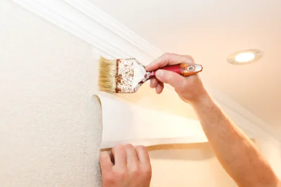 Pose de papier peint à Bertignat — revêtements muraux et toiles de verre